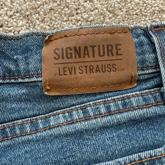 Levi’s Taper Leg Blue Denim Jeans Girl's Size 16 Reg Adjustable Waist - Picture 6 of 11